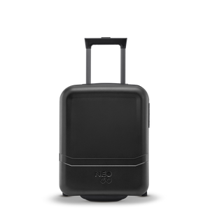 Vorderansicht des kompakten NeoGo Freestyle Underseater Trolleys in Schwarz – ideal als personalisierbares Werbegeschenk