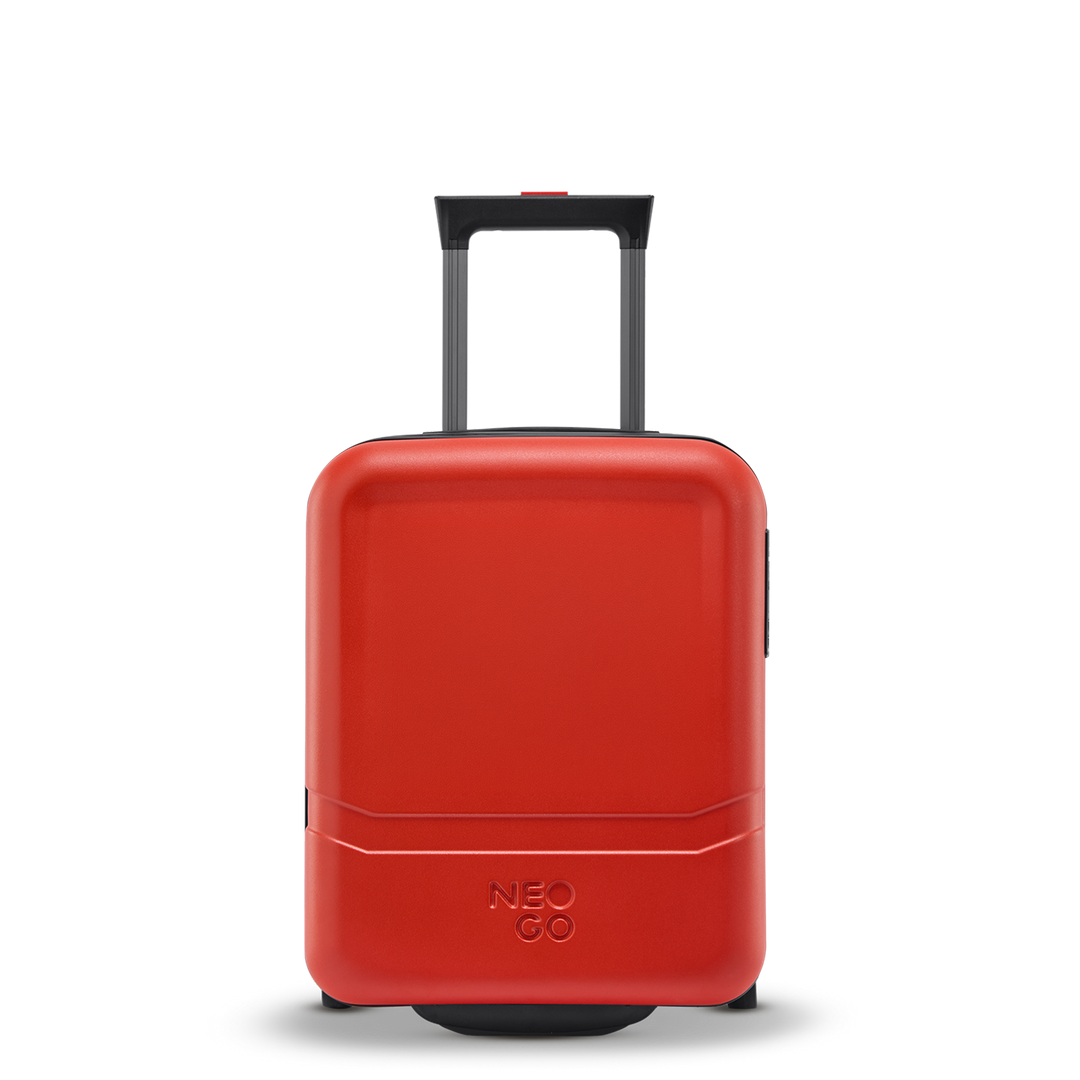 Vorderansicht des kompakten NeoGo Freestyle Underseater Trolleys in Red – ideal als personalisierbares Werbegeschenk