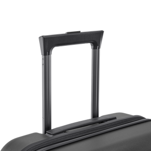 Nahaufnahme des stabilen, voll ausziehbaren Teleskopgestänges des NeoGo Freestyle Trolleys für einfaches Schieben