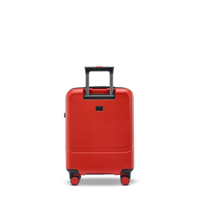 Rückseite des robusten Handgepäck-Koffers in Red aus stoßfestem Polycarbonat/ABS-Material