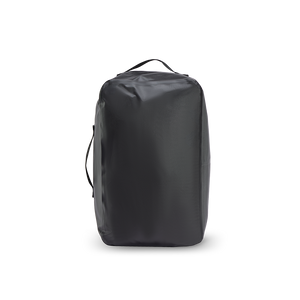 Rückseite des NeoGo VacPack Kleidungs-Organizers in Schwarz aus robustem, wasserabweisendem Nylon